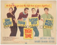 6w0604 HIGH TIME TC 1960 Blake Edwards directed, Bing Crosby, Fabian, sexy young Tuesday Weld!
