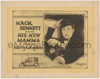 6w0606 HIS NEW MAMMA TC 1924 great close up of Harry Langdon driving gas buggy, ultra rare!