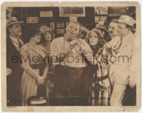 6w0996 HIS WEDDING NIGHT LC 1917 Fatty Arbuckle puts ring on Buster Keaton's finger!