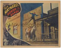 6w1000 HONOR OF THE RANGE LC 1934 great image of Ken Maynard leaping off the roof to his horse!