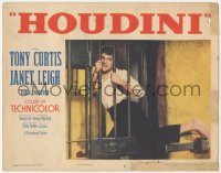 6w1003 HOUDINI LC #8 1953 Tony Curtis as the escape artist uses his foot to open his prison cell!