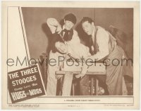 6w1005 HUGS & MUGS LC 1950 Shemp holds down Larry as Moe tries to cut his ear off, 3 Stooges, rare!