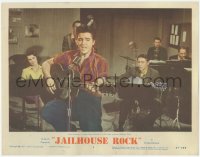 6w1036 JAILHOUSE ROCK LC #4 1957 Elvis Presley's recording session is a hit & success follows fast!