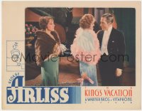 6w1052 KING'S VACATION LC 1933 George Arliss with Marjorie Gateson & pretty Patricia Ellis!