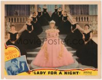 6w1056 LADY FOR A NIGHT LC 1941 Joan Blondell in elegant gown on stairs with ten pretty ladies!