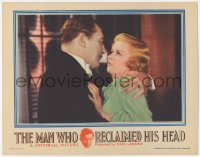 6w1099 MAN WHO RECLAIMED HIS HEAD LC 1934 Lionel Atwill makes Joan Bennett very uncomfortable!