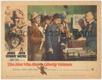 6w1100 MAN WHO SHOT LIBERTY VALANCE LC #5 1962 Devine, O'Brien, Murray & more at statehood meeting!