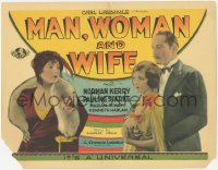 6w0642 MAN, WOMAN & WIFE TC 1929 woman's dead husband returns & kills man blackmailing her, rare!