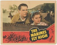 6w1104 MARINES FLY HIGH LC 1940 c/u of Chester Morris with gun protecting Lucille Ball in wagon!