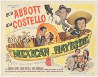 6w0643 MEXICAN HAYRIDE TC 1948 Lou Costello in Mexico singing with mariachis & Luba Malina!