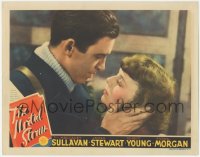 6w1121 MORTAL STORM LC 1940 romantic close up of James Stewart & Margaret Sullavan about to kiss!