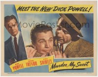 6w1130 MURDER, MY SWEET LC 1944 Dick Powell being choked by Mazurki, from Raymond Chandler novel!