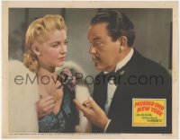 6w1128 MURDER OVER NEW YORK LC 1940 great close up of Sidney Toler as Charlie Chan & Joan Valerie!