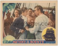 6w1131 MUTINY ON THE BOUNTY LC 1935 Franchot Tone tells Clark Gable they'll hang him for mutining!