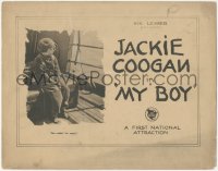 6w0650 MY BOY TC 1921 young orphan Jackie Coogan on ship sees nothing but water, very rare!