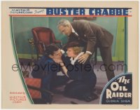 6w1159 OIL RAIDER LC 1934 Gloria Shea tends to knocked down Buster Crabbe on floor!