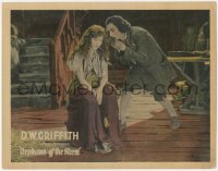 6w1161 ORPHANS OF THE STORM LC 1921 D.W. Griffith classic, man whispers to sad Dorothy Gish!