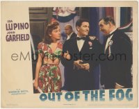 6w1165 OUT OF THE FOG LC 1941 John Garfield in tux with super sexy Ida Lupino with bare midriff!