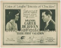 6w0714 THEIR FIRST VACATION TC 1922 Mr. & Mrs. Carter De Haven in their smartest comedy, ultra rare!