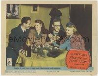 6w1349 TONIGHT & EVERY NIGHT LC 1945 Rita Hayworth, Janet Blair, Lee Bowman & Marc Platt at table!