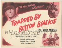 6w0720 TRAPPED BY BOSTON BLACKIE TC 1948 detective Chester Morris killing low-down on high society!