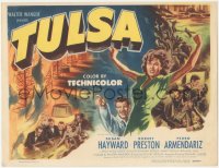 6w0722 TULSA TC 1949 great artwork of Susan Hayward & Robert Preston in Oklahoma!