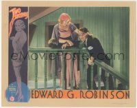 6w1356 TWO SECONDS LC 1932 pretty Vivienne Osborne helps Edward G. Robinson up stairs, rare!