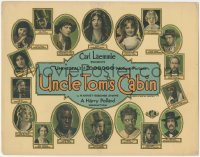 6w0727 UNCLE TOM'S CABIN TC 1927 great portraits of James B. Lowe & the entire cast, ultra rare!