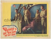 6w1366 VOYAGE TO THE BOTTOM OF THE SEA LC #8 1961 Peter Lorre & men see something unusual outside!