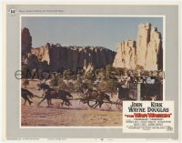 6w1369 WAR WAGON LC #7 1967 great far shot of stagecoach racing across the desert!