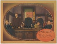 6w1374 WE ARE NOT ALONE LC 1939 English doctor Paul Muni, Jane Bryan & Flora Robson in courtroom!