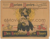 6w0737 WHEN KNIGHTHOOD WAS IN FLOWER TC 1922 cool art of Marion Davies by knights jousting!