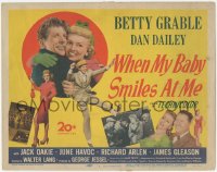 6w0738 WHEN MY BABY SMILES AT ME TC 1948 sexy Betty Grable between Dan Dailey & James Gleason!