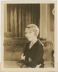 6w0115 COQUETTE 8x10 still 1929 seated smiling portrait of pretty leading lady Mary Pickford!