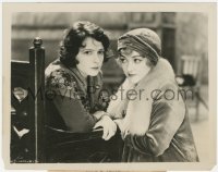 6w0491 WOMAN DISPUTED 8x10.25 still 1928 close up of worried Norma Talmadge & Gladys Brockwell!