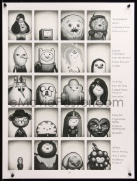 6x0074 ADVENTURE TIME #2/100 18x24 art print 2012 Mondo, art by Mike Mitchell, variant edition!