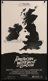 6x0125 AMERICAN WEREWOLF IN LONDON signed #2/65 14x24 art print 2011 by Olly Moss, Mondo, variant!