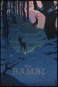 6x0196 BAMBI #4/225 24x36 art print 2017 Mondo, Laurent Durieux, variant edition!