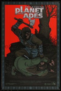 6x0285 BATTLE FOR THE PLANET OF THE APES #17/345 24x36 art print 2011 Mondo, regular edition!