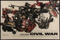 6x0404 CAPTAIN AMERICA: CIVIL WAR #4/350 24x36 art print 2018 Mondo, Oliver Barrett, regular edition!