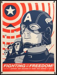 6x0410 CAPTAIN AMERICA: THE FIRST AVENGER #201/220 18x24 art print 2011 Fighting for Our Freedom!