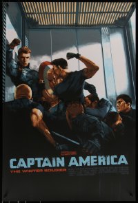 6x0416 CAPTAIN AMERICA: THE WINTER SOLDIER #2/325 24x36 art print 2018 Mondo, Aspinall, regular ed.!