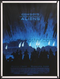 6x0475 COWBOYS & ALIENS #202/420 18x24 art print 2011 Mondo, art by Daniel Danger, first edition!