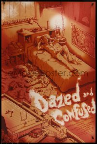 6x0538 DAZED & CONFUSED #21/150 24x36 art print 2016 Mondo, art by James Flames, variant edition!
