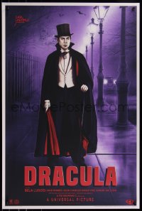 6x2148 2nd CHANCE! - DRACULA #3/125 24x36 art print 2019 Mondo, creepy Bela Lugosi by Sara Deck, variant edition!