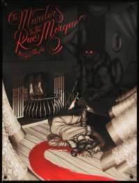 6x0621 EDGAR ALLAN POE #58/60 18x24 art print 2018 Mondo, Jay Gordon, Murders in the Rue Morgue!