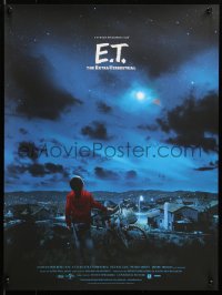 6x0616 E.T. THE EXTRA TERRESTRIAL #2/325 18x24 art print 2017 Mondo, Elliott over city by Jim Titus!