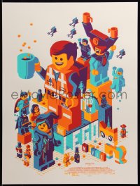6x1138 LEGO MOVIE #12/475 18x24 art print 2014 Mondo, art by Tom Whalen, first edition!