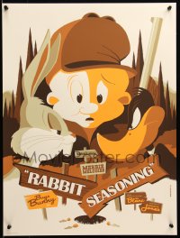 6x1533 RABBIT SEASONING #2/95 18x24 art print 2012 Mondo, art by Tom Whalen, first edition!