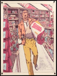 6x1539 RAISING ARIZONA #2/225 18x24 art print 2019 Mondo, Leslie Herman art of Cage robbing store!